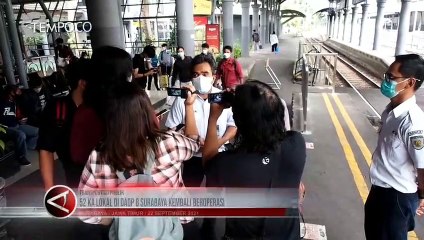 52 KA Lokal Daop 8 Surabaya Kembali Beroperasi