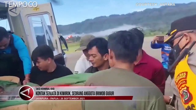 Kontak Senjata di Kiwirok, Seorang Anggota Brimob Gugur