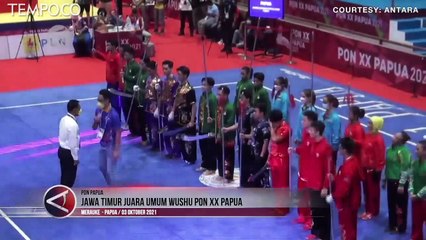 Kontingen Jawa Timur Juara Umum Wushu PON XX Papua