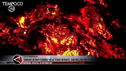 Ribuan Orang Dilarang Keluar Rumah Saat Gunung Cumbre Vieja Masih Erupsi