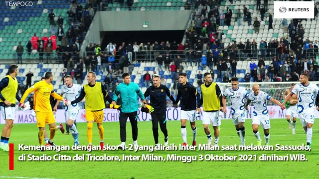 Inter Milan vs Sassuolo, Edin Dzeko dan Martinez Raih Kemenangan Brilian