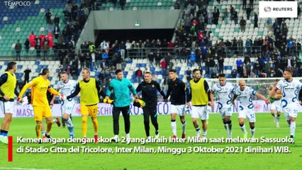 Inter Milan vs Sassuolo, Edin Dzeko dan Martinez Raih Kemenangan Brilian