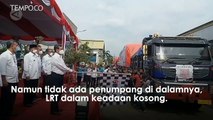 LRT Jabodebek Tabrakan Saat Uji Coba