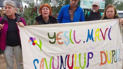 'Albatros Marina'da kaçak yapılaşma protestosu