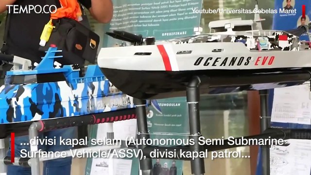 Tim Mahasiswa UNS Sukses Luncurkan Prototipe Kapal Selam Tanpa Awak