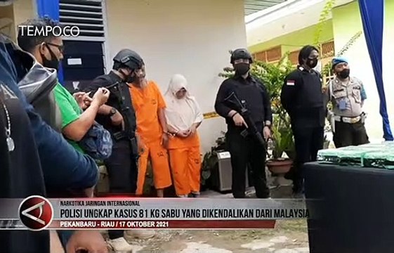 Polisi Ungkap Kasus 81 Kg Sabu Jaringan Malaysia