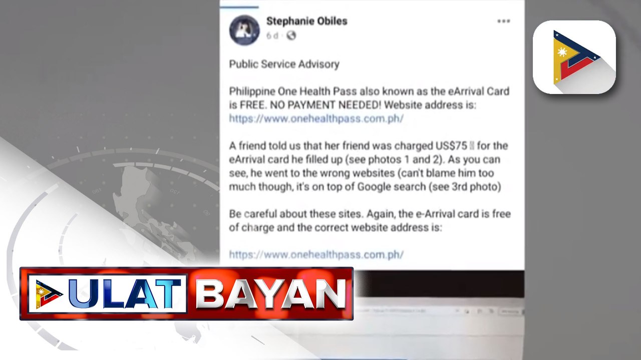 Bureau of Immigration, nagbabala sa mga pasaherong papasok ng bansa hinggil sa e-arrival scam