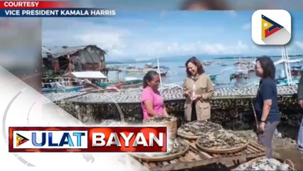 US VP Kamala Harris, kinilala ang pagsisikap ng mga mangingisda sa kanyang pagbisita sa Puerto Princesa, Palawan