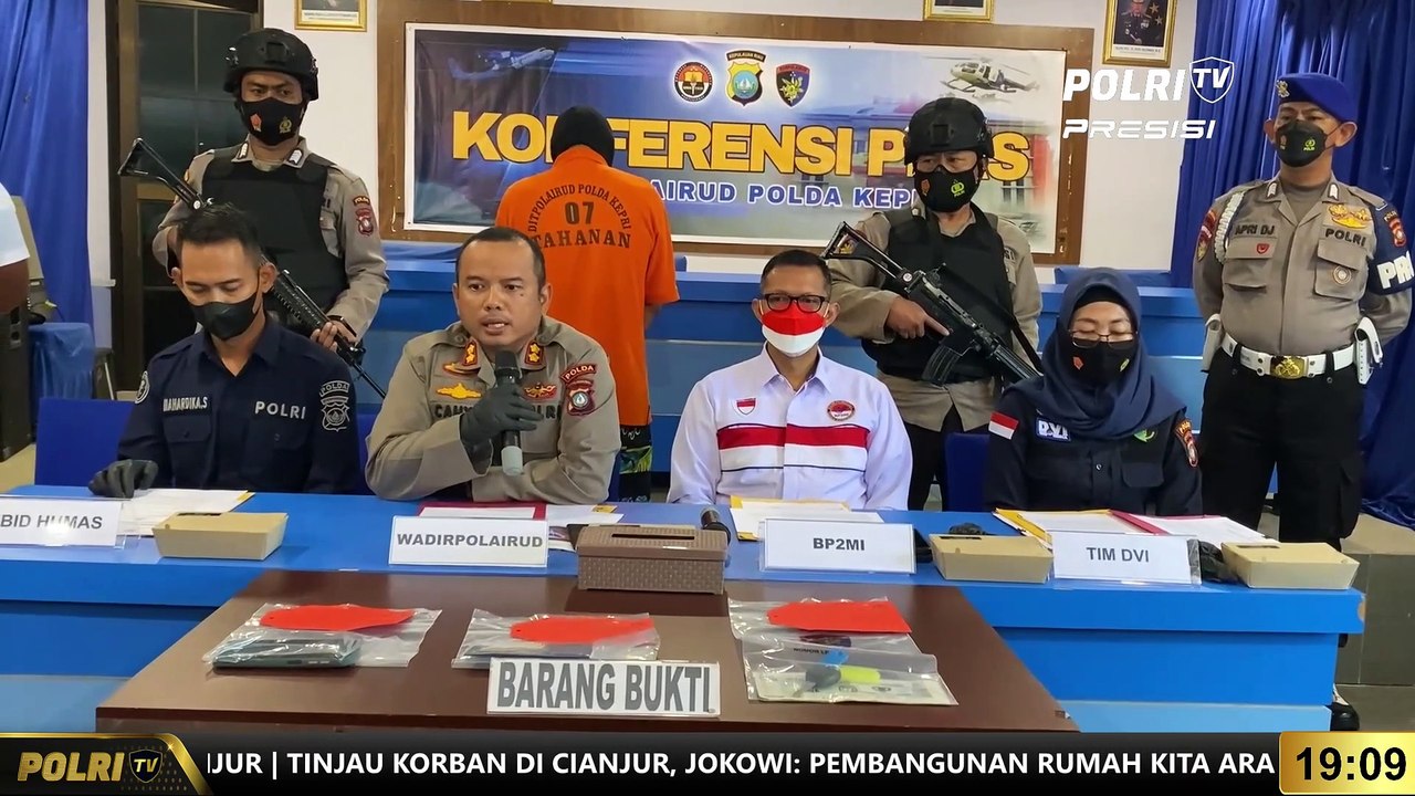 PRESISI UPDATE 19.00 WIB Dit Polairud Polda Kepri Berhasil Amankan Sindikat Pengiriman Pekerja Migran Indonesia Secara Ilegal.