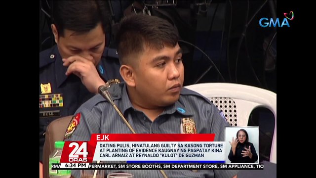 Dating pulis, hinatulang guilty sa kasong torture at planting of evidence kaugnay ng pagpatay kina Carl Arnaiz at Reynaldo Kulot De Guzman | 24 Oras