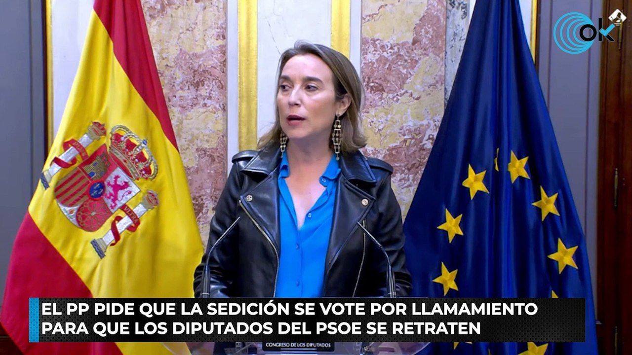 El PP pide que la sedición se vote por llamamiento para que los ...