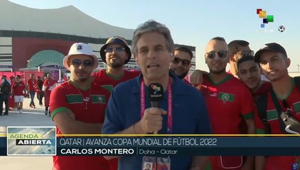 Marroquíes muestran entusiasmo tras empate en Mundial de Fútbol Qatar 2022