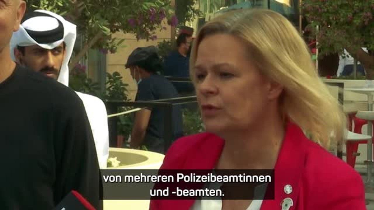 Faeser kritisiert Katar: 'Enttäuscht mich sehr'
