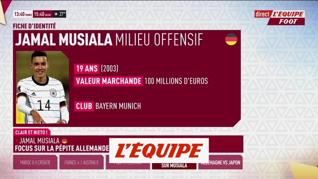 Focus sur les pépites du Mondial : Jamal Musiala - Foot - CM 2022 - ALL