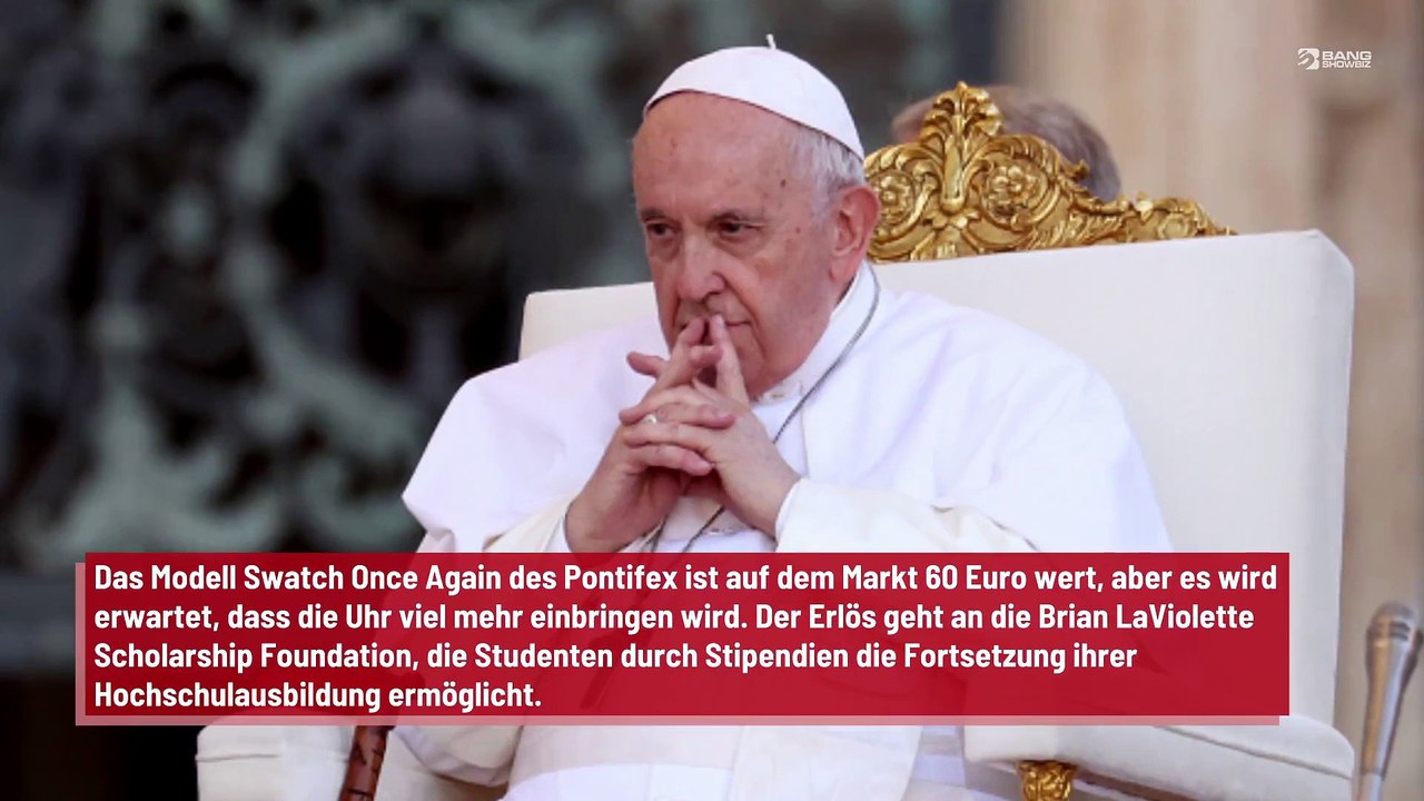 Papst Franziskus bietet seine Uhr zur Versteigerung an