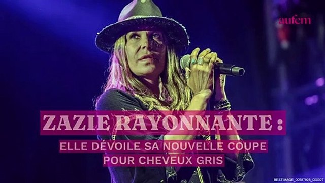 Zazie rayonnante, elle dévoile sa nouvelle coupe pour cheveux gris