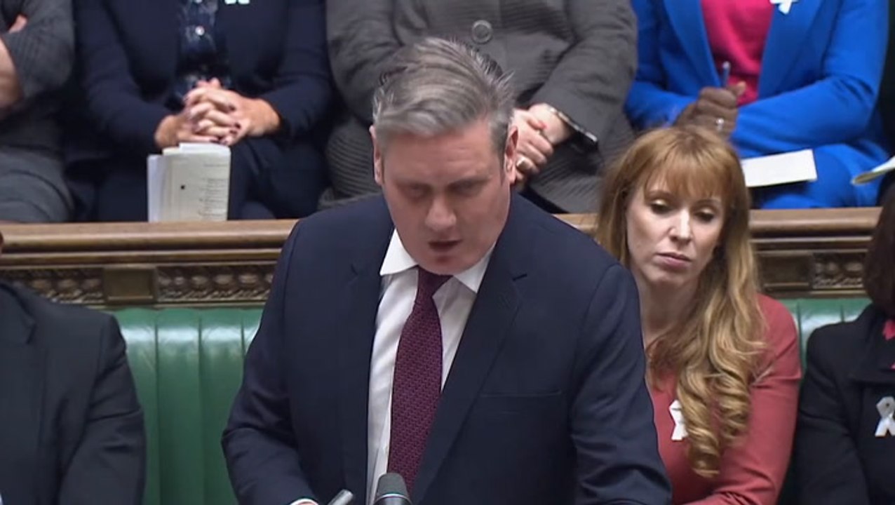 Keir Starmer says Tories 'always clobber working people' during PMQs