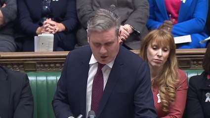 Keir Starmer says Tories 'always clobber working people' during PMQs