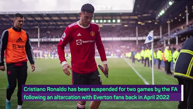 Cristiano Ronaldo handed two-game suspension over fan phone smash