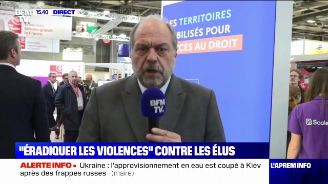 Éric Dupond-Moretti: Chaque fois que l'on porte atteinte à un élu, c'est à la République que l'on porte atteinte