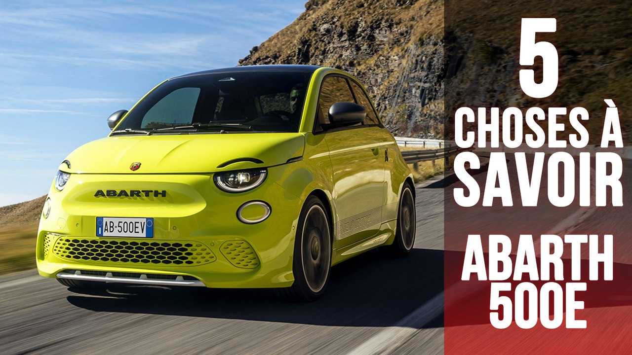 Abarth 500e, 5 choses à savoir sur la Fiat 500 électrique vitaminée
