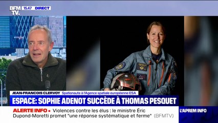 La nouvelle astronaute française Sophie Adenot "a plus de qualifications que nécessaire" selon le spationaute Jean-François Clervoy