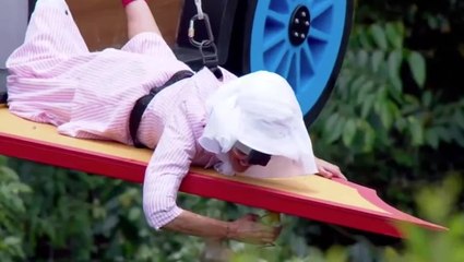 I’m a Celeb preview: Jill Scott hangs in the air for Critty Critty Fang Fang trial