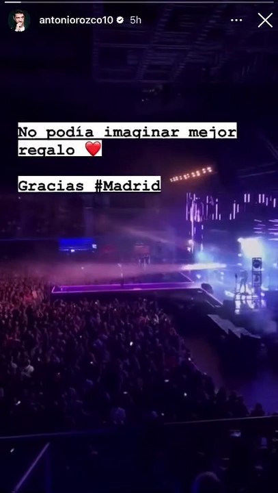 Antonio Orozco actuando en el Wizink Center