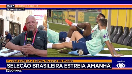 Seleção brasileira faz último treino antes de estrear contra Sérvia na Copa 23/11/2022 12:27:30