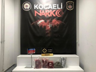 Araca zulalanmış 2 kilo uyuşturucuyu narkotik köpeği buldu