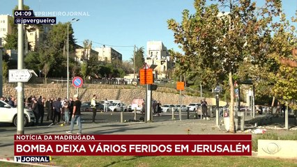 Explosão de bomba deixa 1 morto e 15 feridos em Jerusalém 23/11/2022 12:29:38