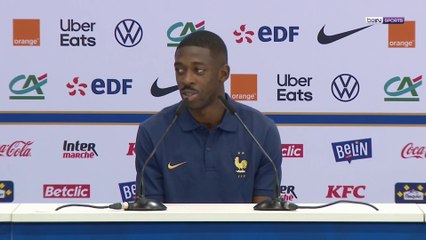  #beINFWC2022 ️ Ousmane Dembélé sur Théo Hernandez : "Il va apporter énormément, il aide Kylian"