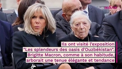 Brigitte Macron, très chic avec le manteau d'hiver intemporel par excellence