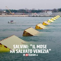 Salvini su Facebook: "Il Mose ha salvato Venezia"