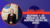 La magistrada de la Audiencia Nacional, María Tardón, responde a las críticas de Irene Montero a los jueces