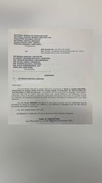 Subpoena for Percy Lapid case used Bantag’s wrong middle name