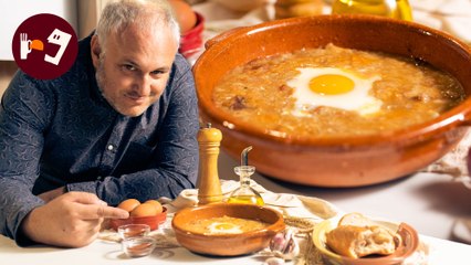 Sopa de ajo o sopa castellana