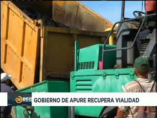 Gobierno regional supervisa trabajos de bacheo en la troncal 19 del Alto Apure