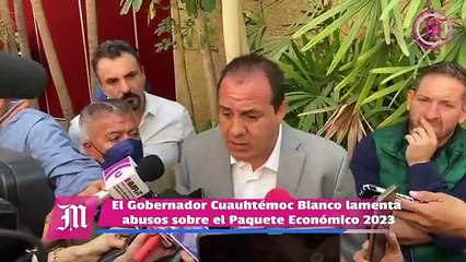 Gobernador de Morelos lamenta abuso de diputados locales