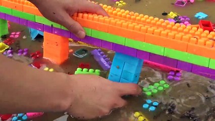 Build Bridge Blocks Toys for Children _ Construction vehicles for kids