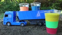 Fine Toys Construction Vehicles Looking for Cars in the Sand