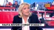 Marine Le Pen : «Des polémiques politiques qui ne devraient pas déterminer la position de la France sur des sujets aussi graves»