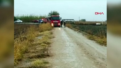 Doğal gaz boru hattına yıldırım düştü! Alevler yükseldi