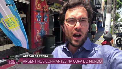 Argentinos seguem confiantes na copa 23/11/2022 15:43:46