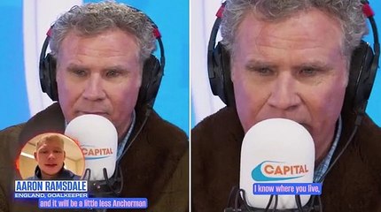 'I'm delivering a bag of s*** to your doorstep': Will Ferrell enters into a war of words with Aaron Ramsdale ahead of huge England vs USA clash at the World Cup... after keeper changed title of actor's famous film to 'W*****man'