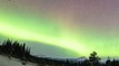 Auroras and shooting stars dazzle Alaska night sky