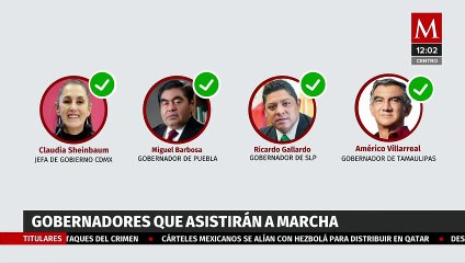 Ellos son los políticos que irán a la marcha del domingo