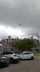 Assalto mobiliza perseguição policial de helicóptero no Centro de Florianópolis
