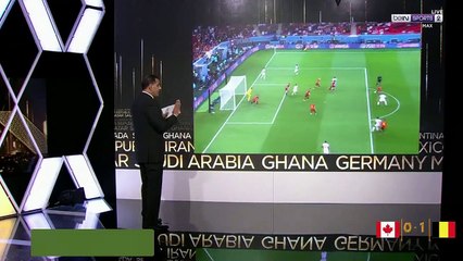 تعليق جمال الغندور علي حكم مباراة بلجيكا وكندا في كاس العالم