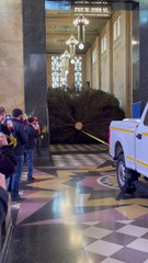 Squeezing a Big Christmas Tree Through a Small Doorway